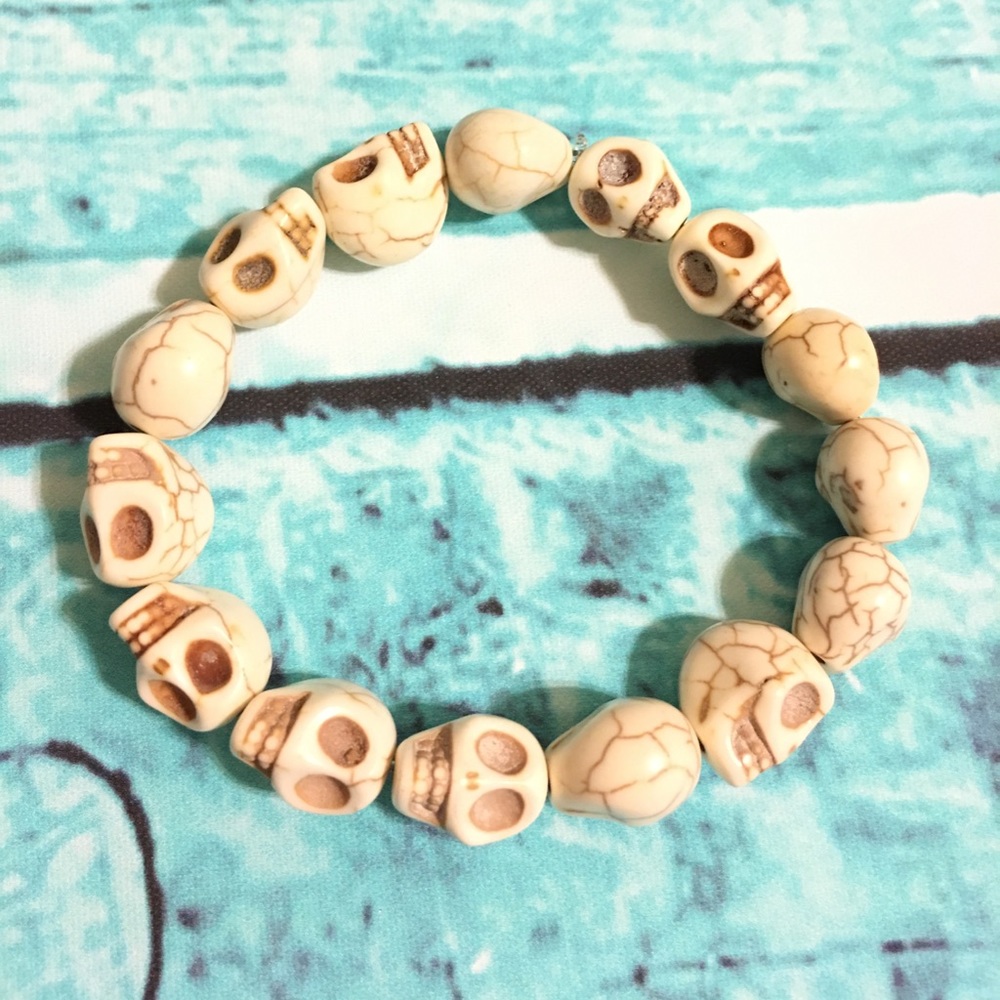 White skull bracelet